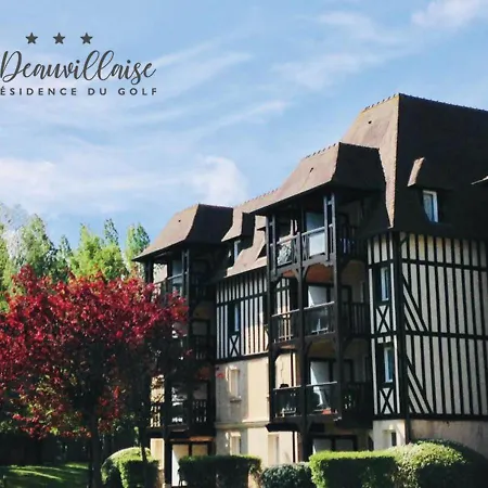 1 4 Pers - Piscine Chauffe - Parking Gratuit - Vue Golf - La Deauvillaise Du Golf Апартаменты Довиль